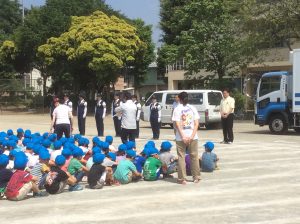 所沢の小学校で自転車の安全運転教室に参加しました